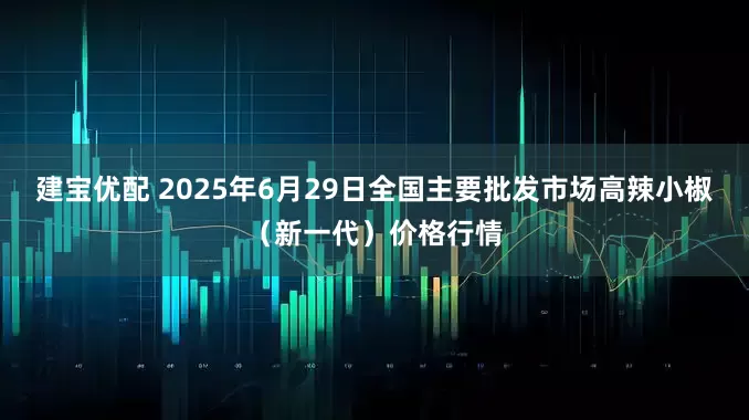建宝优配 2025年6月29日全国主要批发市场高辣小椒（新一代）价格行情