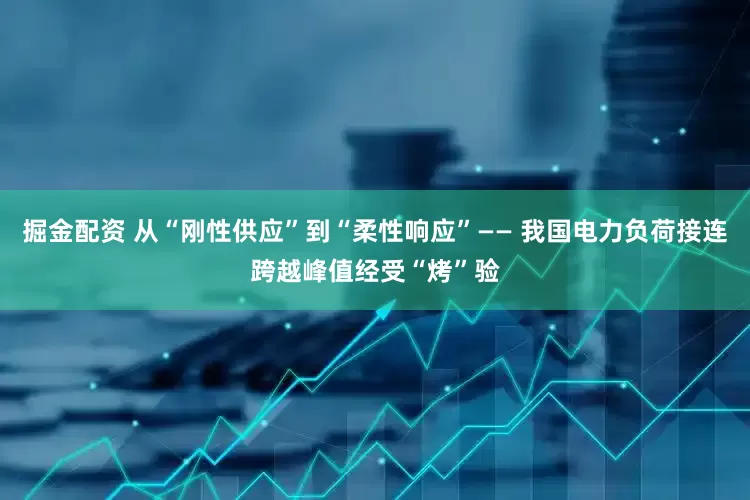 掘金配资 从“刚性供应”到“柔性响应”—— 我国电力负荷接连跨越峰值经受“烤”验